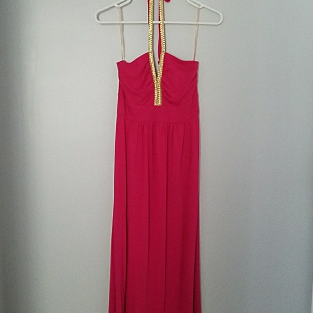 Floor length Pink dress